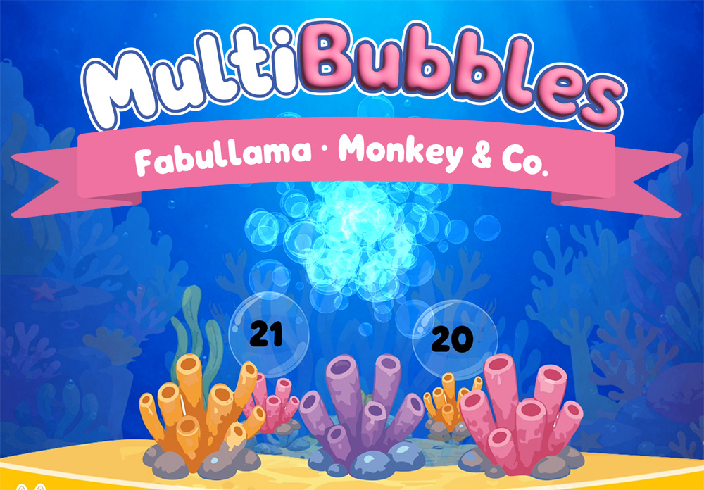 Image of MultiBubbles App screen during play